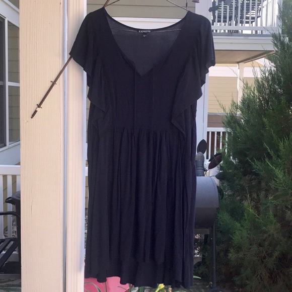 Express Dress with Flutter Sleeves || Size L - Picture 1 of 7